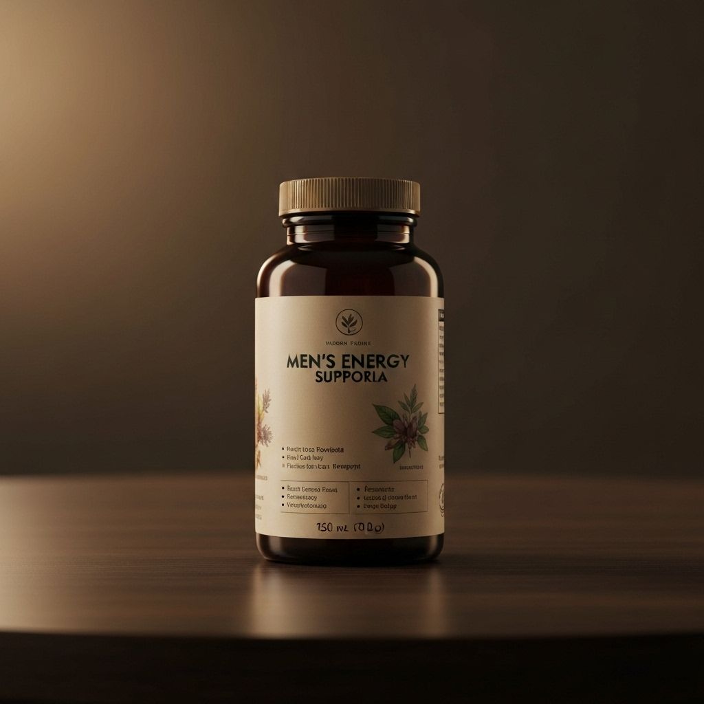 Natural energy support supplement for men